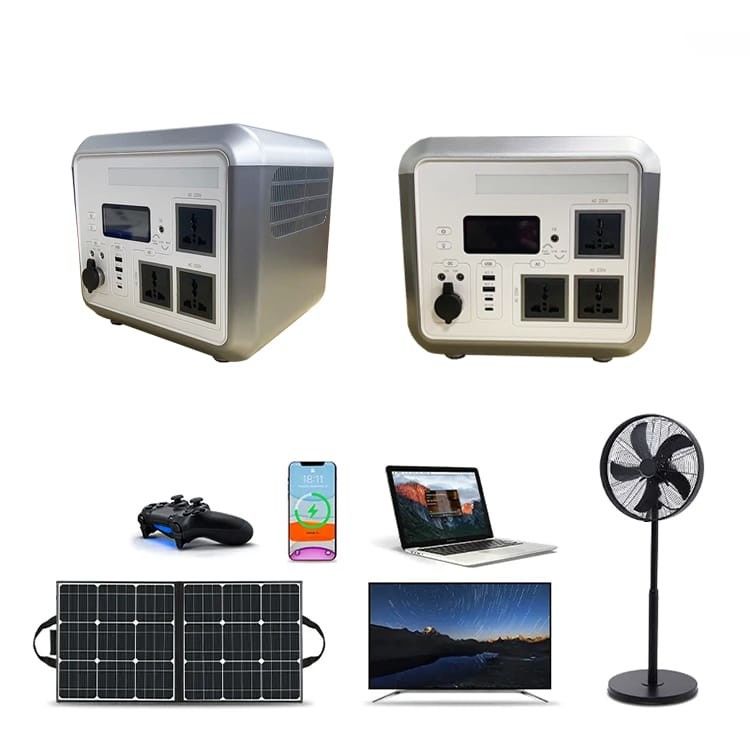 Bộ pin lithium sạc năng lượng mặt trời 1200W, Máy phát điện bên ngoài