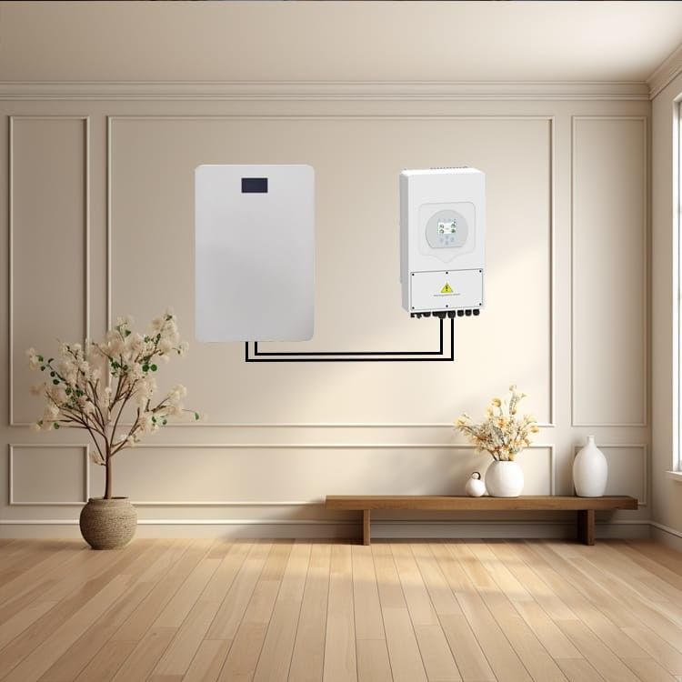 2.56kwh Lithium Iron Phosphate pin tường lắp đặt lưu trữ cho hệ thống mặt trời gia đình