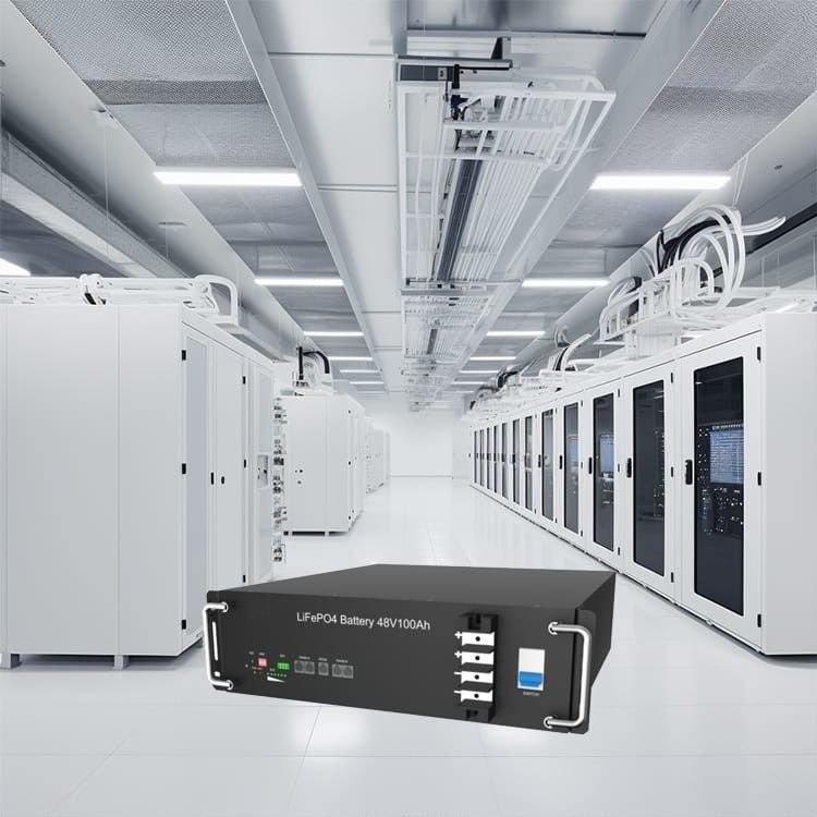 Black Rackmount Lithium Battery, 51.2 V 100ah Lifepo4 Battery Cho Hệ Mặt Trời